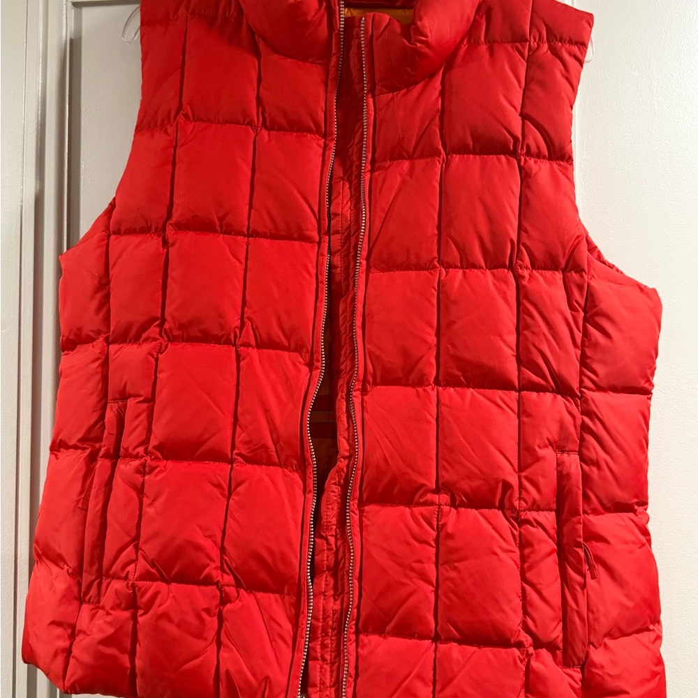Unisex Red Puffer Vest
